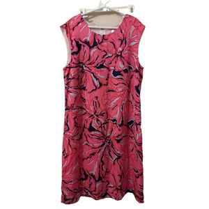 Lilly Pulitzer Women’s Floral Spring Dress XS Easter Pink Sleeveless Lined